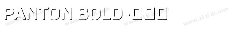 panton bold字体转换